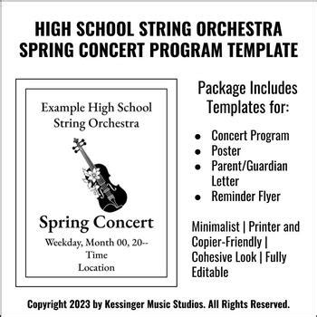 Image result for Orchestra Concert Program Template
