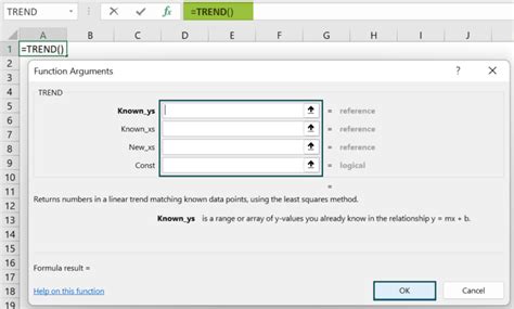 Image result for Excel Trend Function