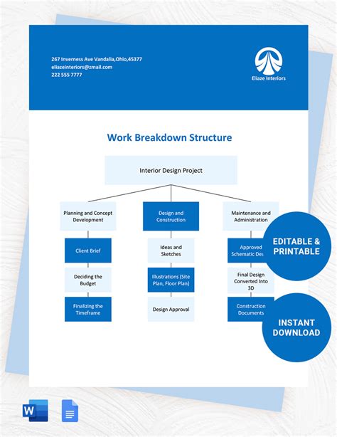 Simple Work Breakdown Structure Template Excel に対する画像結果
