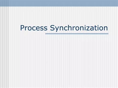 Image result for Process Synchronization PPT