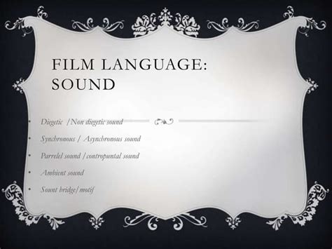 Image result for Examples of Language Features in Films