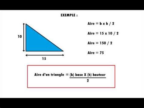 Afbeeldingsresultaten voor Formule Aire Triangle Rectangle