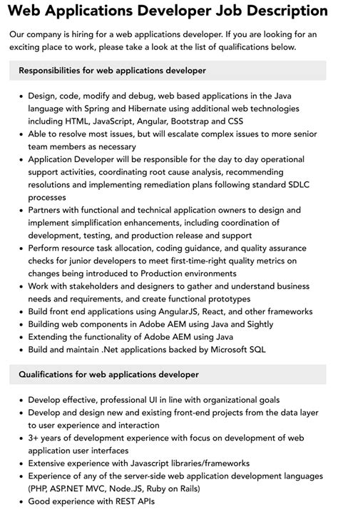 Image result for Job Applications Developer