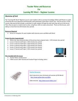Image result for Free Printable Microsoft Word Lessons