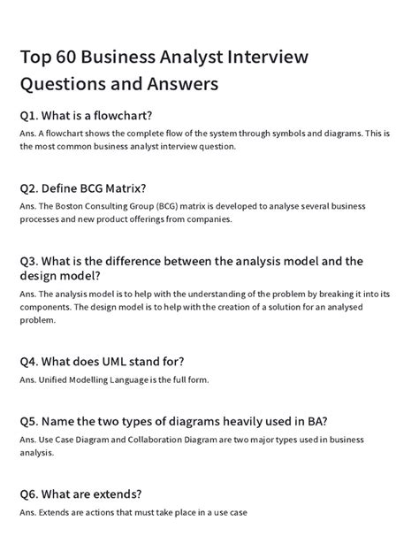 Image result for Business Analyst Interview Questions