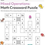 Image result for Math Puzzles for 3rd Grad