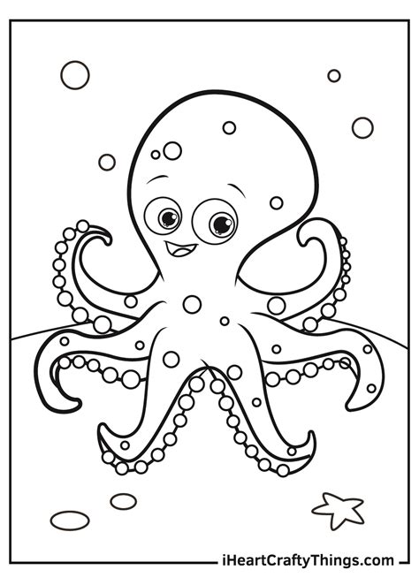 Image result for Octopus Colouring In