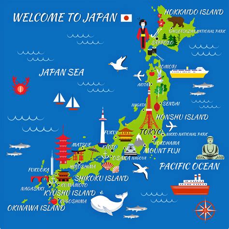 Image result for Easy to Read Japan Map