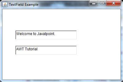 Toradh íomhá ar Text Field in Java