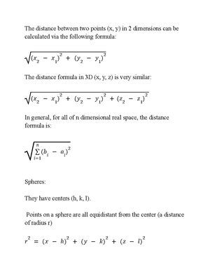 3-Dimensional Distance Formula に対する画像結果