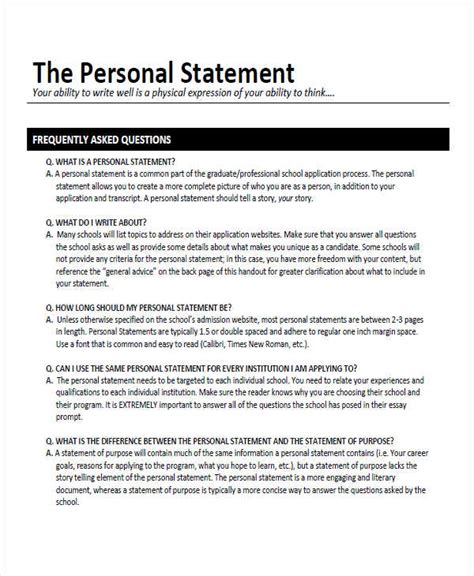 Image result for Personal Talent Statement Examples