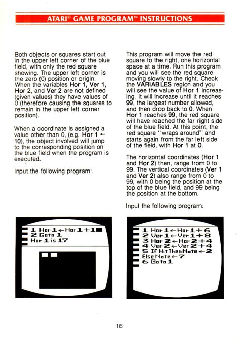 Toradh íomhá ar Atari Basic Programming Overlays