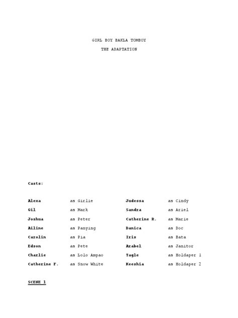 Image result for A Very Special Script PDF