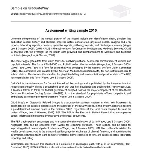 Image result for Sample of Assignment Writing