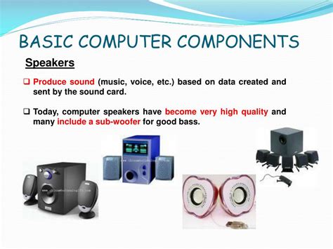 Image result for Basic Computer Components