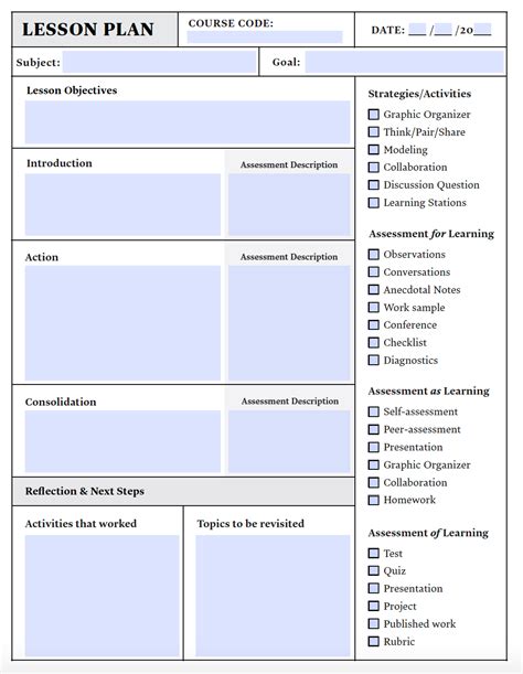 Toradh íomhá ar Sample Copy of Lesson Plan