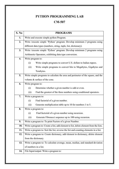 Image result for Course Outcomes of Python Programming Lab