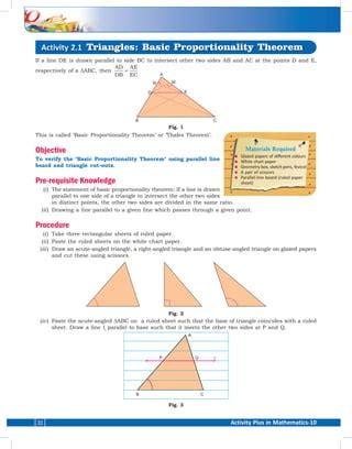 Toradh íomhá ar To Verify Basic Proportionality Theorem