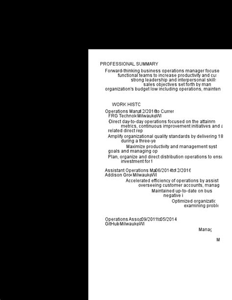 Afbeeldingsresultaten voor Business Operations Manager Resume Examples