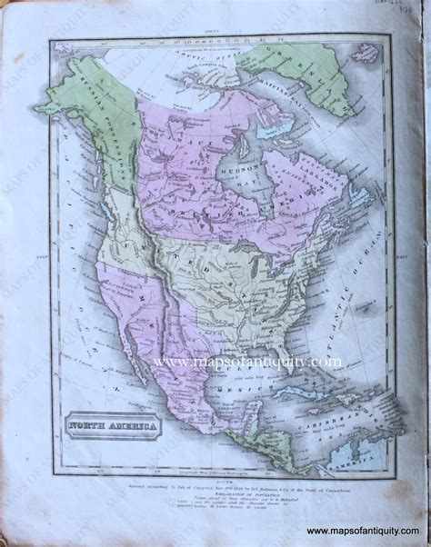 Complete Map of North America in 1830 Map に対する画像結果