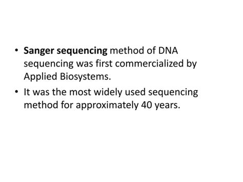 DNA Sequencing Sanger Method に対する画像結果