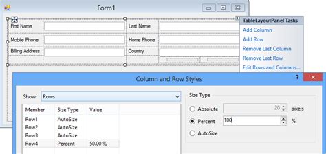 Image result for Windows Forms Panel Layout