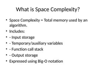 Space Complexity in Computer Science に対する画像結果