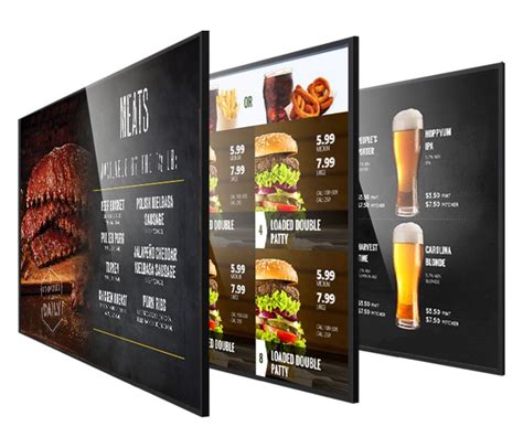 Image result for Sample Digital Menu Boards