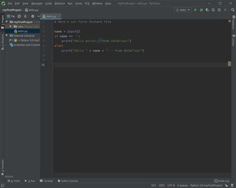 Toradh íomhá ar Python First Program HelloWorld