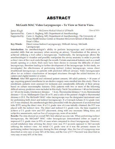 Toradh íomhá ar Abstract Examples MLA Student Paper