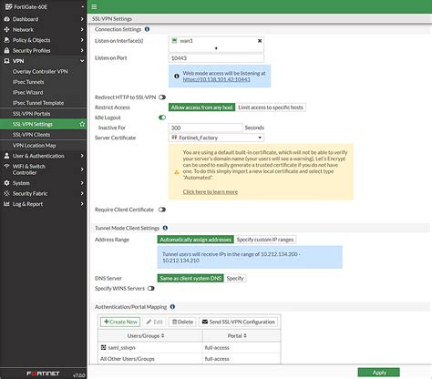 Toradh íomhá ar Fortinet SSL VPN