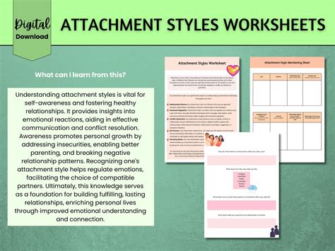 Afbeeldingsresultaten voor Attachment Styles PDF Chart