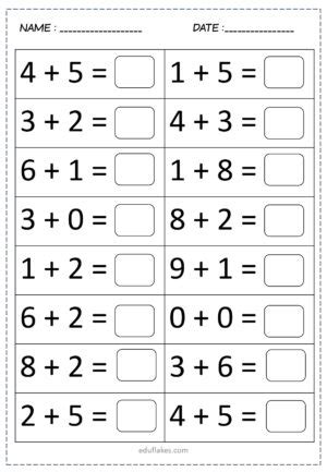 Addition Practice Worksheets Kinder-এর ছবি ফলাফল
