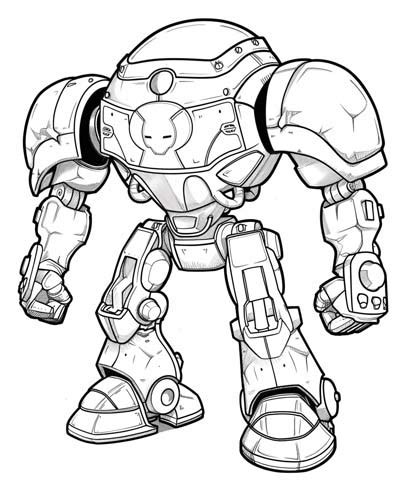 Image result for Mech Coloring Pages