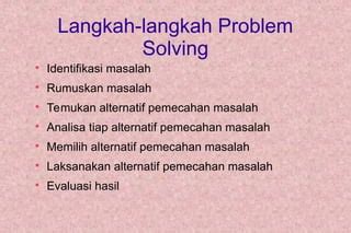 Image result for Materi Problem Solving PPT