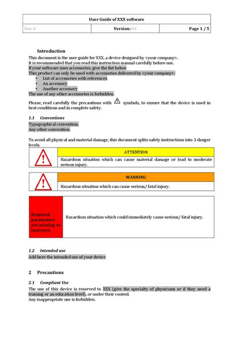 System User Guide Example に対する画像結果