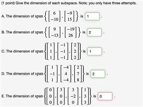Image result for Dimension of Subspace
