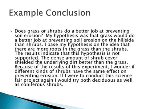 Image result for Science Experiment Conclusion Example
