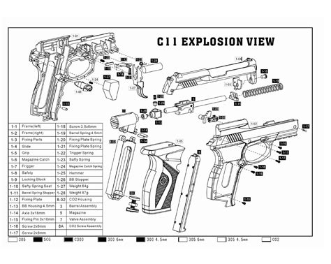 Afbeeldingsresultaten voor Exploded View of Gun Parts