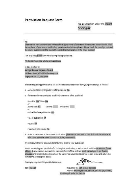 Sample Text Permission Form に対する画像結果