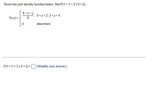 Image result for Joint Density Function P Example