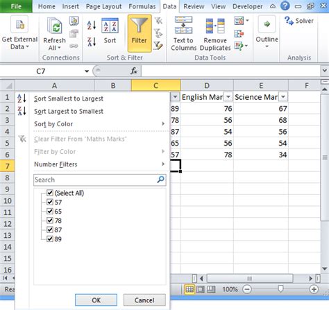 Image result for Filtering Data in Excel