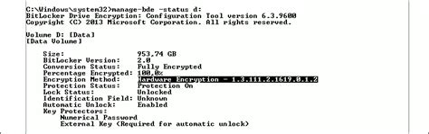 Toradh íomhá ar BitLocker Hardware Acceleration