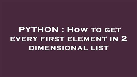 Image result for 2-Dimensional List in Python