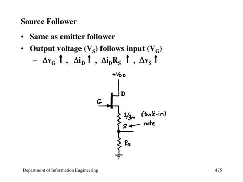 Toradh íomhá ar Source Follower Transistor Design