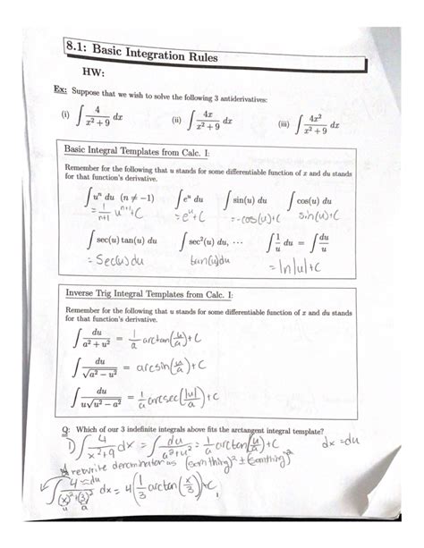 Image result for Basic Partial Integration Rules