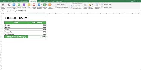 AutoSum Excel に対する画像結果