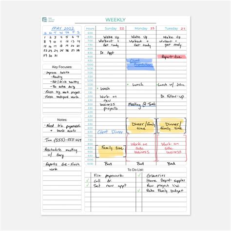 Afbeeldingsresultaten voor Weekly Planner Printable List