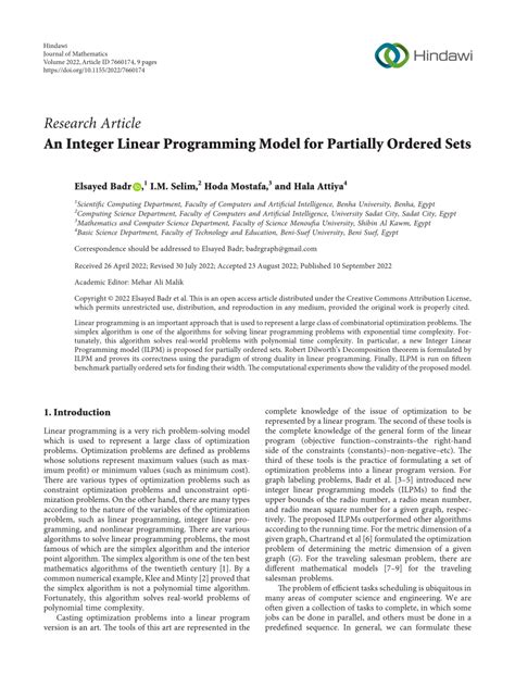 Afbeeldingsresultaten voor Integer Linear Programming History