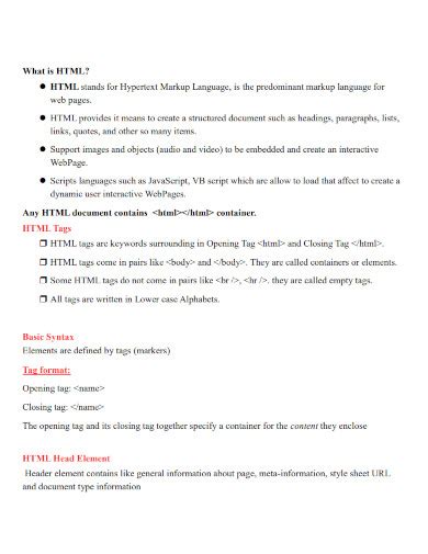 Image result for HTML Exaples